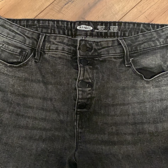 Old Navy black wash skinny jeans 12 - Picture 8 of 10